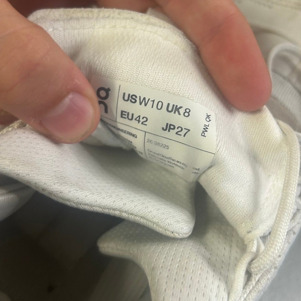 On Cloudnova Running Shoes White Women Size 10 #2865 - Picture 6 of 6
